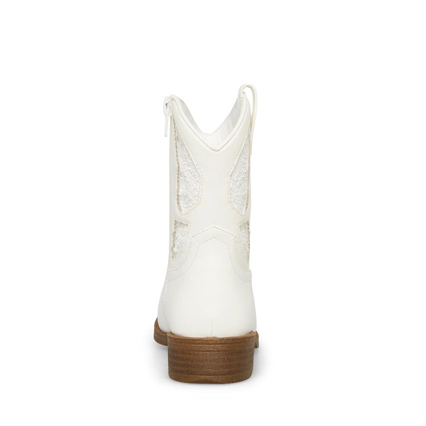 White Steve Madden Jhayward Kids' Ankle Boots | PH 5728WU16